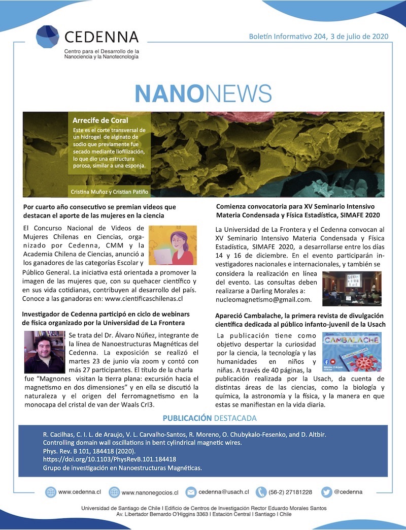 Boletín Nanonews 204, 03/07/2020