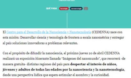 La Tercera Imágenes del Nanomundo